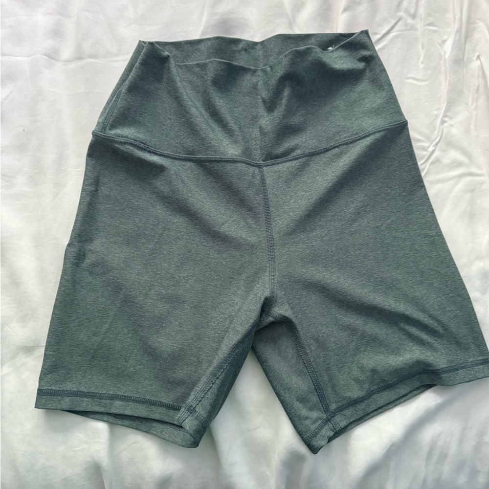 Old Navy Green Bike Shorts High-Waisted Athletic Wear